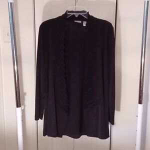 EUC Chico's Easywear black jacket